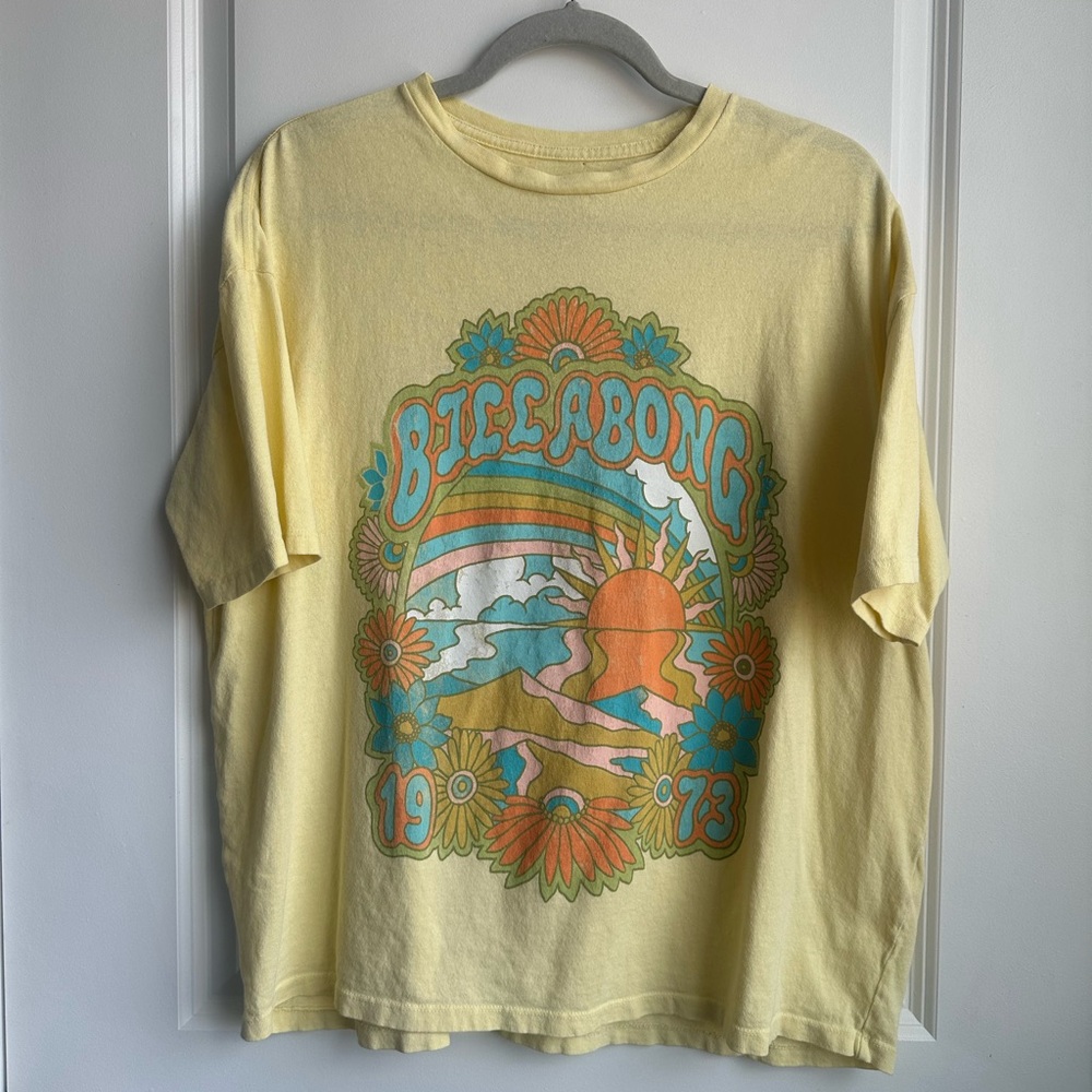 Billabong Yellow Short Sleeve Tee